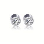 product_image_name-Generic-Crystal Stud Earrings Set – Classic Round Stainless Steel Earrings (3 Pairs, Mixed Colors)-2