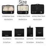 Generic 7PCS Travel Storage Bag, Folding Toiletry Bag, Clothes Storage Bag,Shoe Bags,Organizer Suitcase Packing - image 2