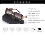 product_image_name-Fashion-Skinny Retro Oval Sunglasses  - Black-4