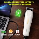 EZBuy Hair Clippers kit for Barber Rechargeable Hair Trimmer wireless clipper - 2000mAh - image 3