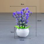 product_image_name-Generic-10 pots of artificial eucalyptus bonsai indoor plants small potted plants for tabletop, car decoration items-4