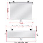 Generic Window Blackout Curtains,Retractable Car Sunshade with Suction Cups, No Drill Roller Curtain - image 4