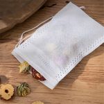 Generic Disposable Tea Bags for Loose, 200pc Leaf Tea Drawstring Empty Tea Bag - image 4