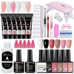 26pcs Nail Gel Lamp Manicure Tools Kits Nail Extension Set