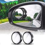 2 pieces/pair of b lind spot rearview mirrors - black
