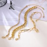 product_image_name-Fashion-European and American-Style Gold Multi-Layer Bracelet Retro Minimalist Fringe Jewelry Women's Accessories-3