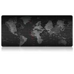 product_image_name-Generic-Anti-Slip World Map Pattern Mouse Pad Keyboard Mat,Size: 60 x 30cm - Black-2