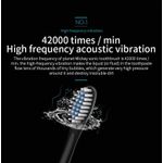 Generic Long-lasting Standby USB Smart Waterproof Electric Toothbrush + 4 Brush Heads - Black - image 4