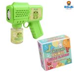 Handheld Bubble Machine Fully Automatic Toy Bubble Gun Withbubble Liquid Outdoor Wedding Activity Props Gatling Multi-Hole Bubble Gun Christmas Toy Gift