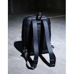 AD Vintage Leather Skull College Backpack - Black - image 2