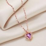 product_image_name-SXCHEN-Elegant Necklace for Women, Heart of the Ocean Necklace-5