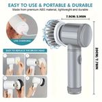 Generic Electric Spin Scrubber , With 6 Replaceable Brush Heads - image 6