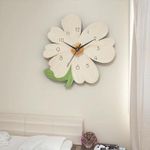 Generic Wall Decoration 30cm Flower Creative Clock,Slient Decor Wall Clock Cartoon Artistic Home Clock