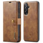 product_image_name-Samsung-Galaxy A17 (2 in 1) Magnetic Detachable Flip Leather Case With Wallet - Brown-2