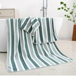 Generic 3Pcs Highly Absorbent Oversized Bath Salon Towels - Green - image 4