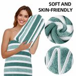 Generic 3Pcs Highly Absorbent Oversized Bath Salon Towels - Green - image 7