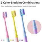 product_image_name-STY-8 Pcs Adult Toothbrush Set Oral Cleaning Kit Includes + Gift( 2 Pcs Tongue Cleaner) - Multicolour-3