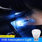 product_image_name-Generic-Car Diamond Model USB Ambient Light Charge-Free Plug And Play LED Decorative Lights-2