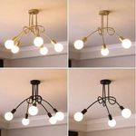 product_image_name-Generic-3-light living room study showroom lamps, hallway porch pendant lights, indoor lighting  - Black-3