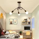 product_image_name-Generic-3-light living room study showroom lamps, hallway porch pendant lights, indoor lighting  - Black-4