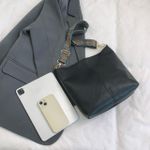 SA Vintage PU Leather Bucket Tote Crossbody Bag - image 6