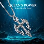 product_image_name-Fashion-ASCENT Men Necklace Vintage Titanium Steel Trident Pendant Chain– Silver Designer Necklace-1