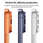 Generic For iPhone 17 Pro Max Armor Full-Coverage Frosted Metal Camera Lens Ring Film(Orange) - image 5