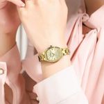 product_image_name-Curren-Fashionable Barrel-Shaped Simple Elegant Quartz Watch Women's Elastic Band Retro Women's Watch-Golden-4
