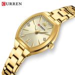 product_image_name-Curren-Fashionable Barrel-Shaped Simple Elegant Quartz Watch Women's Elastic Band Retro Women's Watch-Golden-5