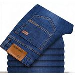 product_image_name-Fashion-(2Piece)Stretch Jeans Suit/Straight Jeans Stretch Jeans Suit - Blue/Black-6