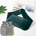 product_image_name-Generic-3 in 1 Hot Water Bottle Long Rubber Warm Water Belt With Soft Plush Warmer Cover Hot Water Bag for Neck/Shoulder/Back/Legs,Pain Relief-4