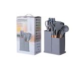 White Label  Heat resistance Silicone Non-Stick Kitchenware - 19 Pieces