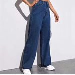 product_image_name-Fashion-Streetwear Jeans Women Washed Straight Trousers High-waist Girl Elastic Jeans Casual Pants trousers women clothes-4