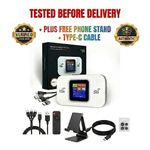 Generic Universal 5G LTE Portable Mobile Mifi (MF800-E) + Type C Cable & Phone Stand - 2100mAh - White