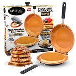 Generic Copper Nonstick Double Sided Flip Pan, Pancake & Egg Omelette Maker, Easy Flip Breakfast Pan