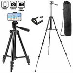 product_image_name-Generic-Aluminum Travel Tripod For Camera Phone Mount Flexible Lightweight Tripod Light Stand Photography For Field Youtube Phone-1