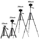 product_image_name-Generic-Aluminum Travel Tripod For Camera Phone Mount Flexible Lightweight Tripod Light Stand Photography For Field Youtube Phone-2