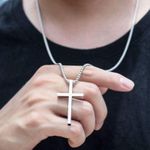 product_image_name-Fashion-2 in 1 Cross Titanium Steel Adjustable Bracelet Necklace-6