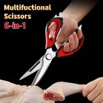 product_image_name-Generic-Easy Clean Stainless Multi-Function Kitchen Scissors: Your All-in-One Cooking Helper-1