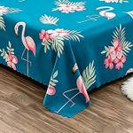 Generic King Size 4-Piece Bed Sheet Set - 2.2 x 2.3m Flamingo Floral Pattern Soft Bedding with 3 Pillowcases - Ideal for Bedroom Decor - image 4