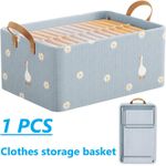 product_image_name-Generic-1 Pack folding basket-clothing storage basket 47*28*20CM-Daisy Duck-1