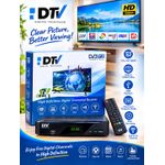 DTV Full HD Digital Terrestrial Receiver - DVB-T2 Free-To-Air Decoder - Black