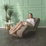 Luxury shaped flocking inflatable sofa