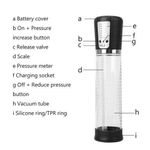 Generic Electric Automatic Penis Pump Powerful USB Rechargeable Penis Enlarger Male Enlarged Vacuum Pump Massager Cup Erect Sex Toy Portable Plus Size Suction  Electric Masturbator Penis,Enlargement Extend Cock Trainer Pumps - image 2