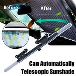 Generic Front Window Sunshade,Windshield Sunscreen,Retractable Car Curtain - image 5