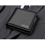 product_image_name-Fashion-1 Men's Wallet Black Leather Material Wrinkle-Free Large Capacity-5