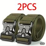 AD 3pcs Heavy Duty Hiking or Camping Belt - Green - image 2