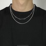 product_image_name-Fashion-Men's Double-Layer Titanium Steel Collarbone Chain Necklace-3