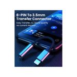 Generic Mini Adapter Cable For IPhone 12 11 Pro To 3.5mm Jack, Headphone Connector - Grey - image 3