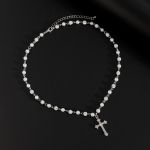 Generic Royal Blessing Shimmering Pearl Cross Necklace - image 4